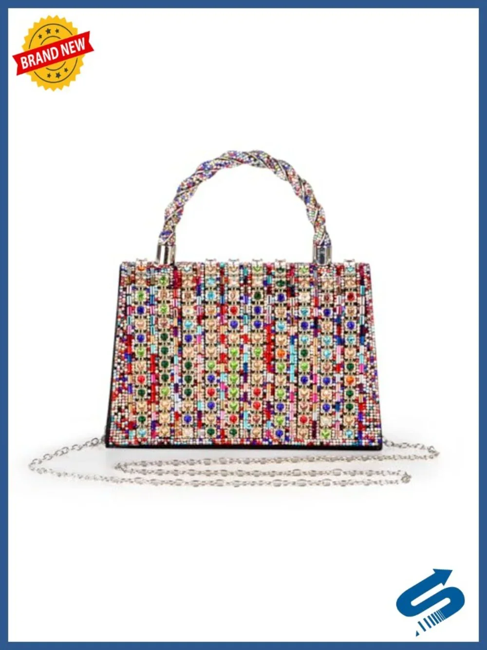 Women's Rhinestone Crossbody Bag for Evening Party